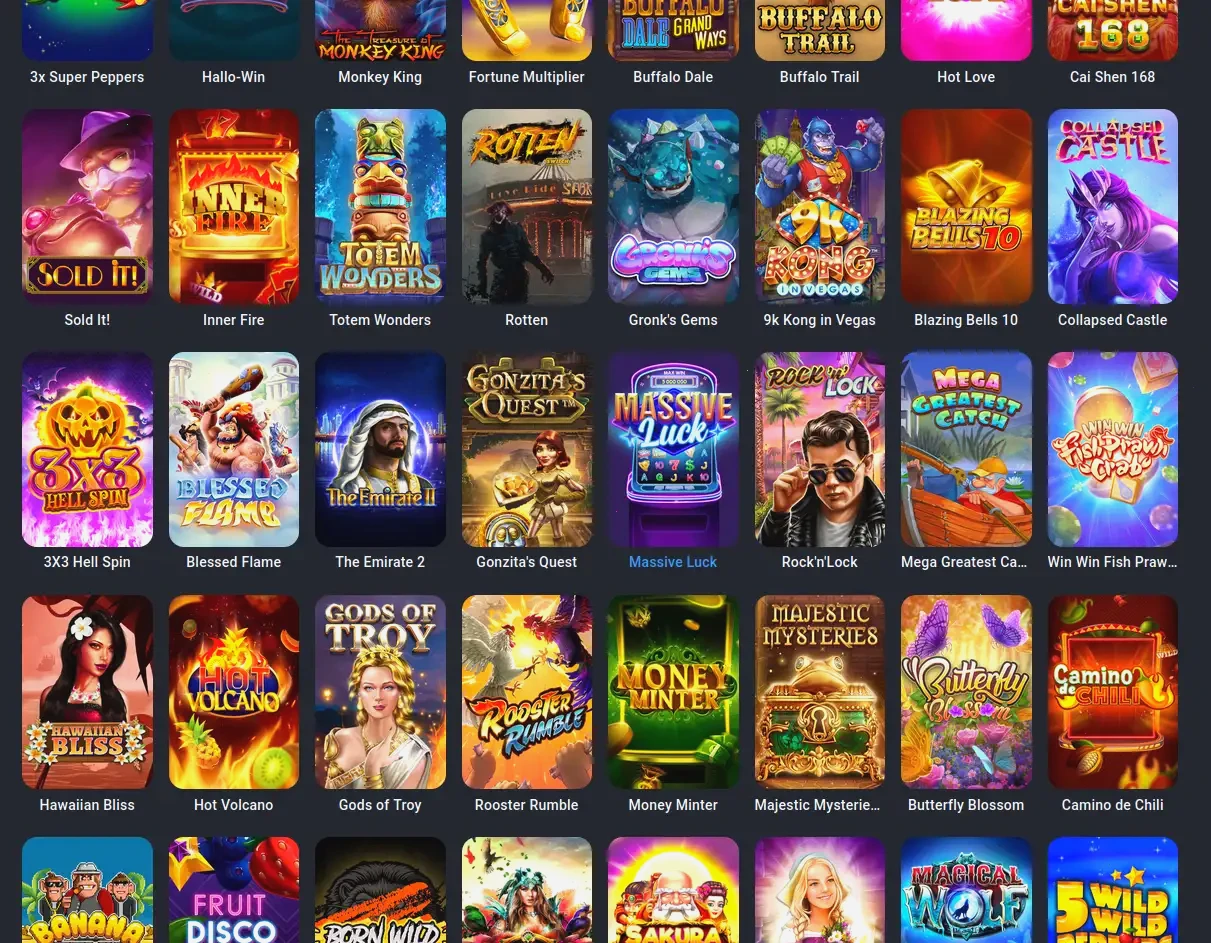 Candyspinz Online Casino Spielübersicht